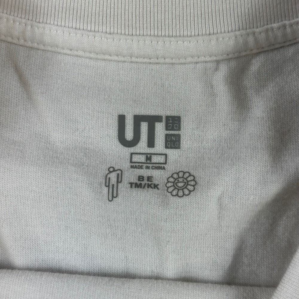 Uniqlo UT Billie Eilish x Takashi Murakami Graphic T-Shirt White Mens Medium - Picture 4 of 6